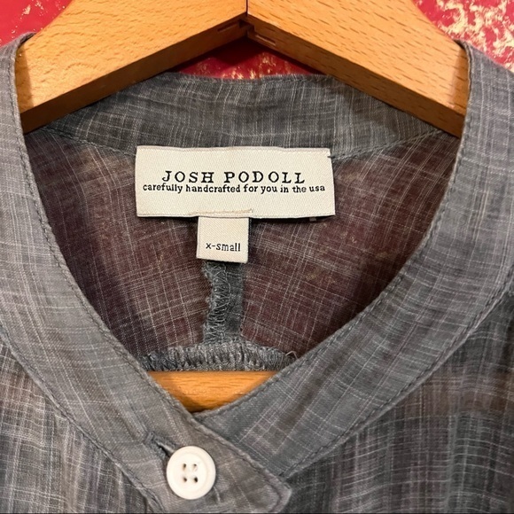 JOSH PODOLL Organic Cotton Ombré Top Blouse Shirt XS - Picture 15 of 16